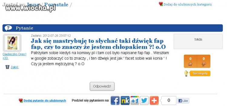Głupota ludzka na zapytaj.