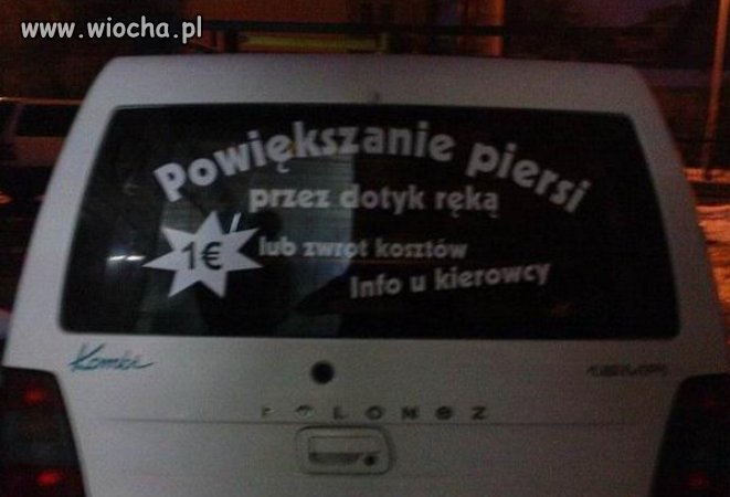 Ręce, które czynią cuda. Info u kierowcy.