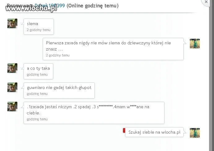 Szacunek do kobiet pierwsza klasa ...