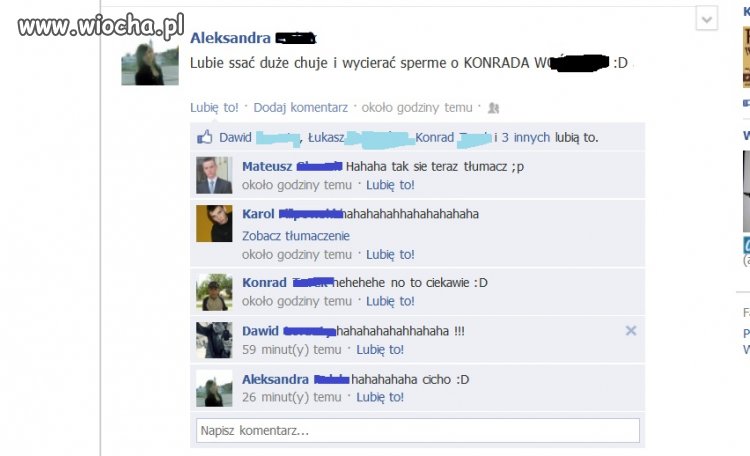 Chwali się czy reklamuje...
