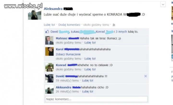 Chwali się czy reklamuje...