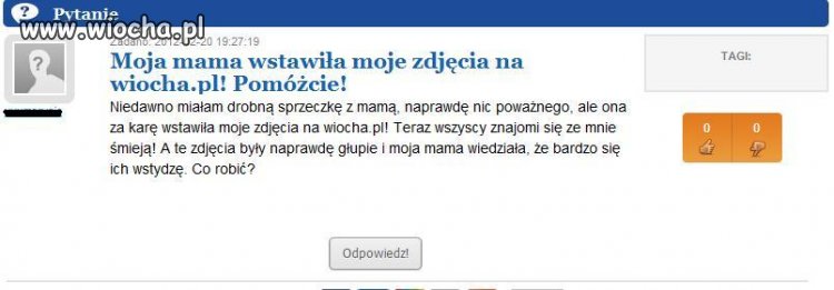 Co za nie dobra matka..