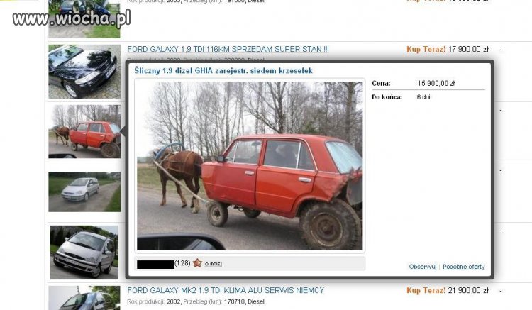 Ford Galaxy "1.9 dizel siedem krzesełek"