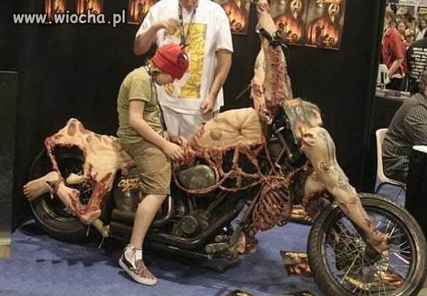 Synu to są ludzkie szczątki,a pod spodem motor