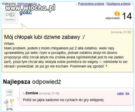 Anal ogórkiem, pomidor w waginie...
