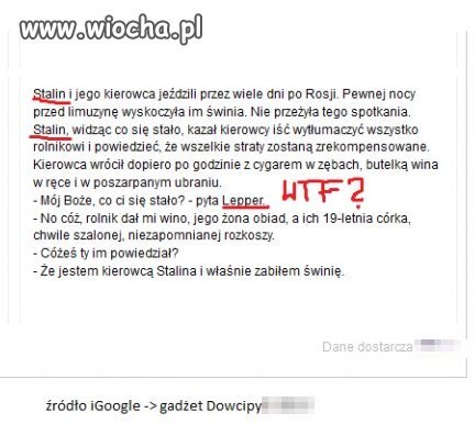 Dzisiejsze dowcipy