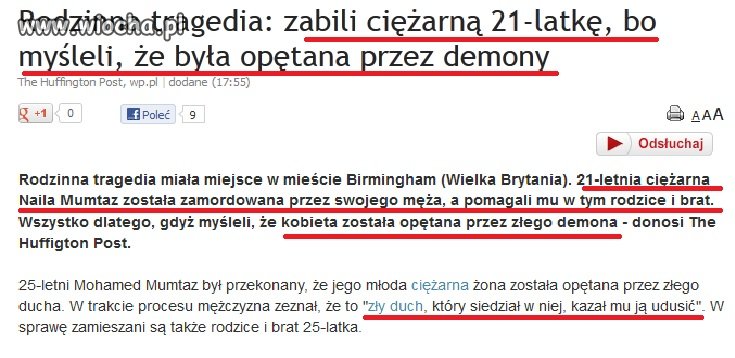Zabił ciężarną żonę