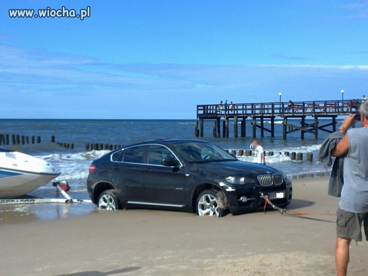 Lans na plaży.