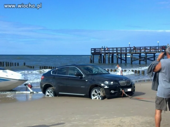 Lans na plaży.