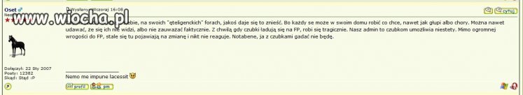 Przedbórz przeprasza za Oset