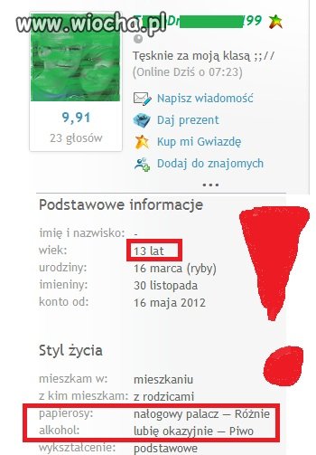 13 lat i nałogowy palacz!!