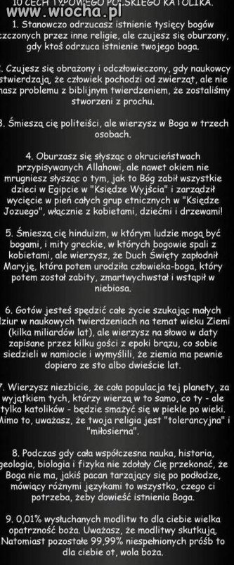 10 Cech  typowego Polskiego katolika 