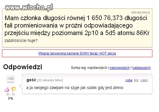 Zazdrościmy?