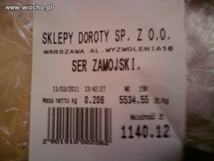 Troszkę drogo mi się wydaje.