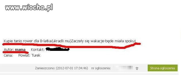 Ogłoszenie pewne podziwu...