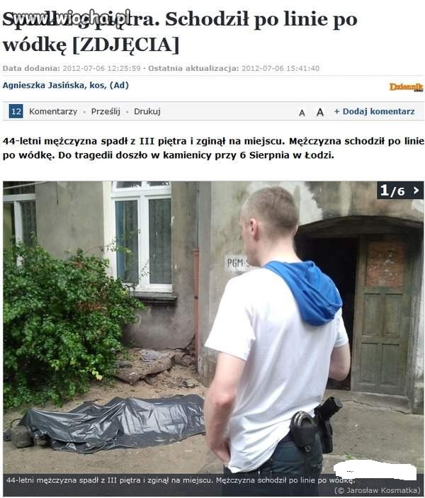 Spadł z 3 piętra zginał na miejscu...