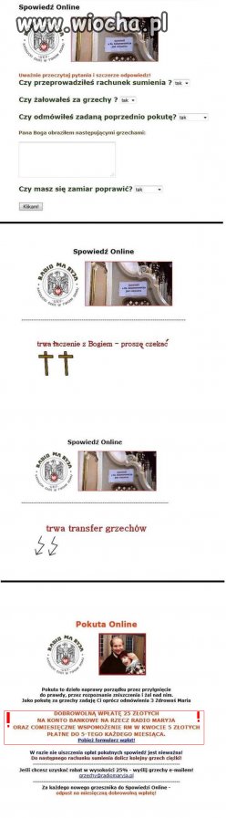 Spowiedź Online Radia Maryja- czysta dusza=25zł