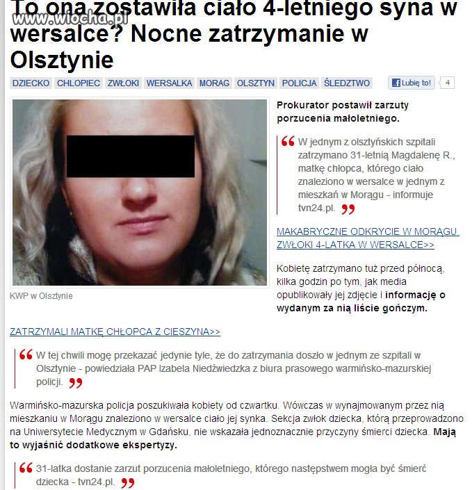 Dzisiaj w nocy zatrzymano...