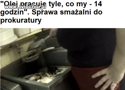 Wiocha w smażalniach ryb !