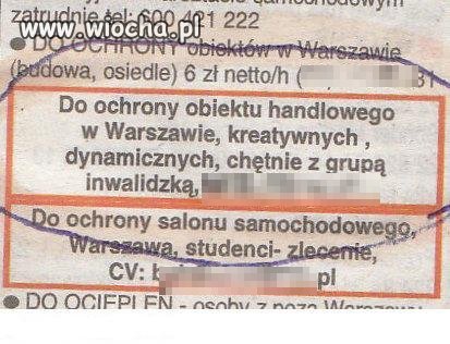 Dynamiczny z grupą inwalidzką?