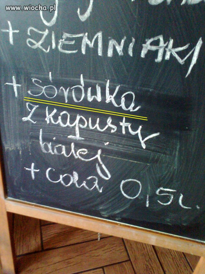 "Sórówka" z kapusty białej 