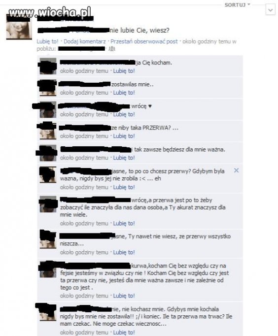 Nastoletnia telenowela na facebook'u