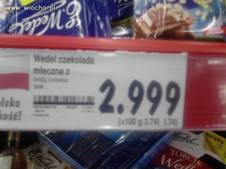 Czekolada prawie jak za darmo