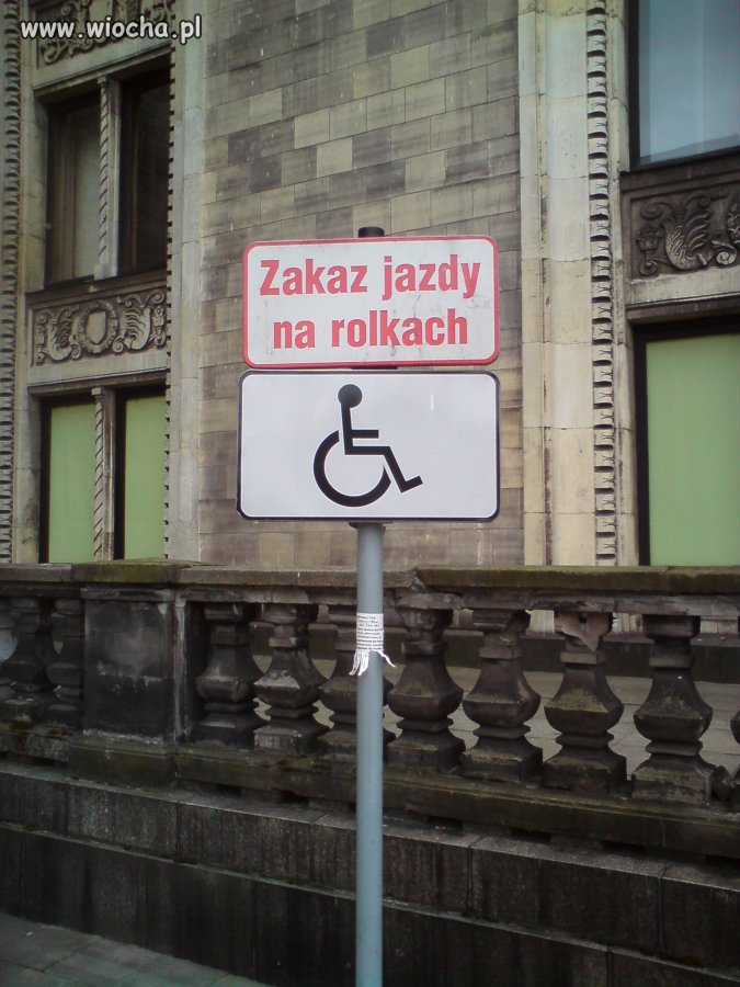 Zakaz jazdy na rolkach!!!