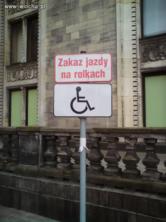 Zakaz jazdy na rolkach!!!