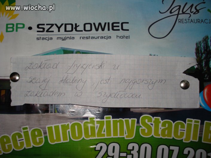Wiocha u fryzjera...