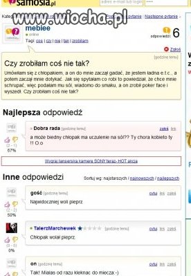 Nie zrozumiała chłopaka