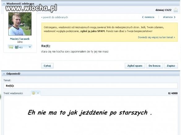 Nie ma to jak jeżdżenie po starszych 