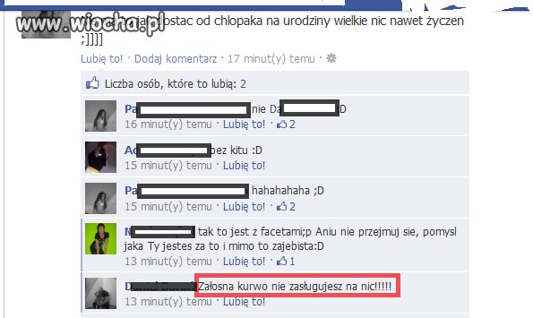 Takie wyznania tylko na facebooku