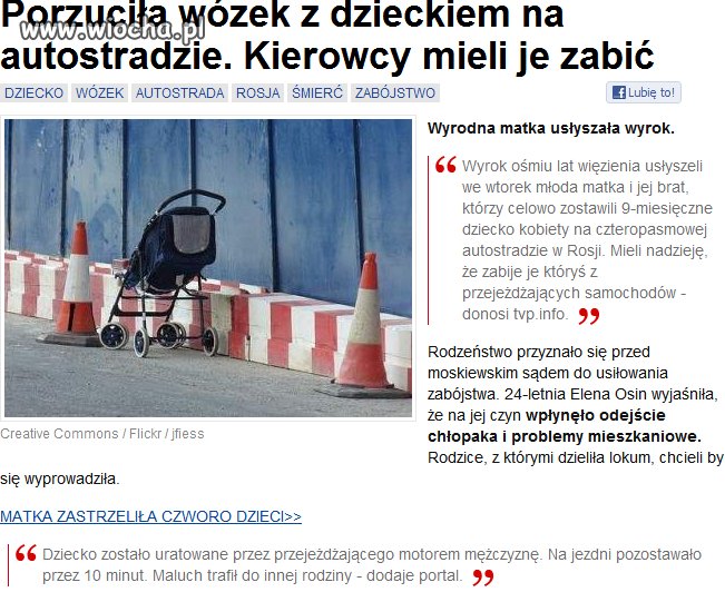 Kolejna Matka która chciała sie pozbyć dziecka...