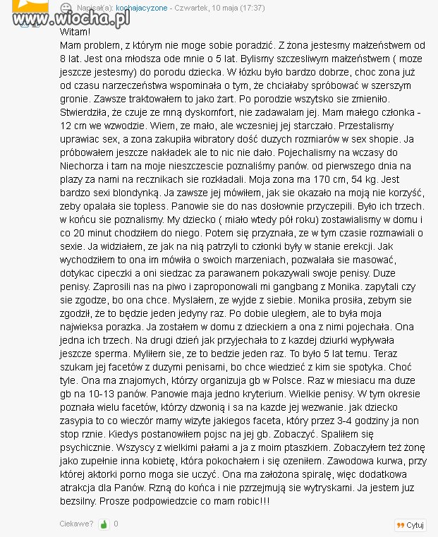 Moja żona spotyka się na...