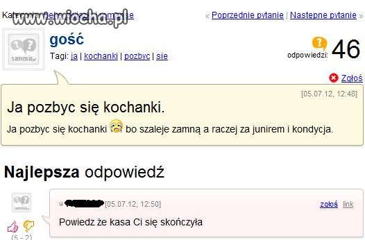 Z serii "głupie pytanie, głupia odpowiedź"