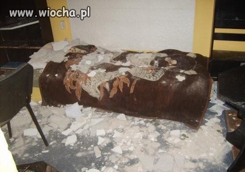 Sufit świeżo wyremontowany