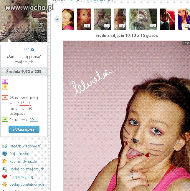 15 letnia dziunia