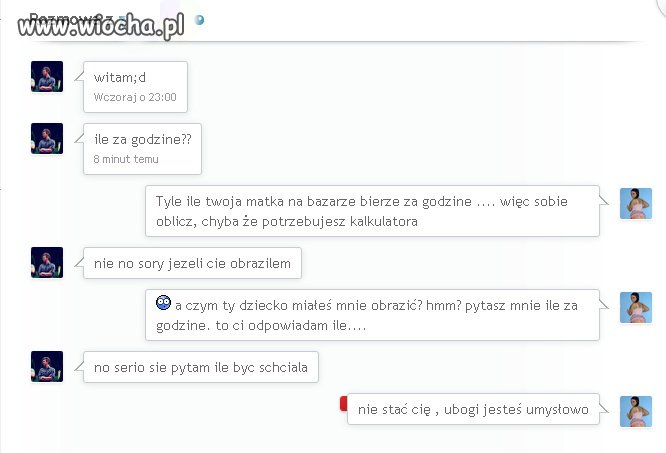 18 latek pyta ile za godzinę...  hipokryzja