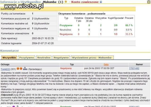 Tak się handluje z gówniarzami na Allegro...