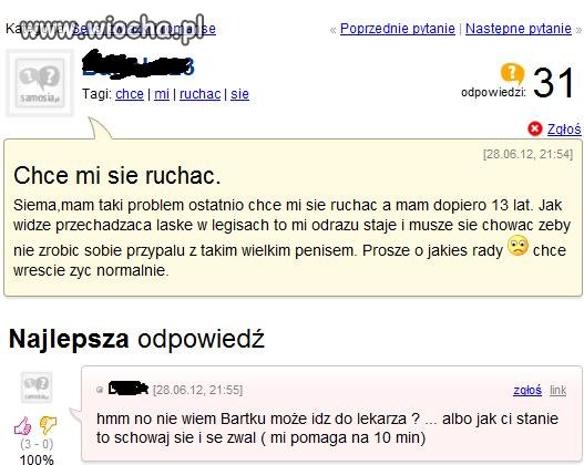 Dziecko 13 lat ... i już takie potrzeby