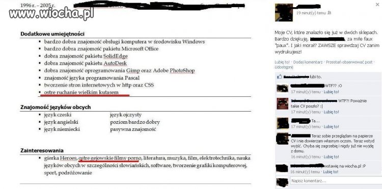 CV autentyk