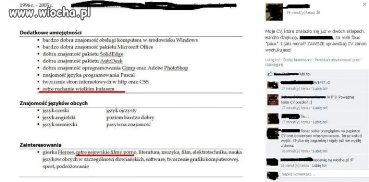 CV autentyk