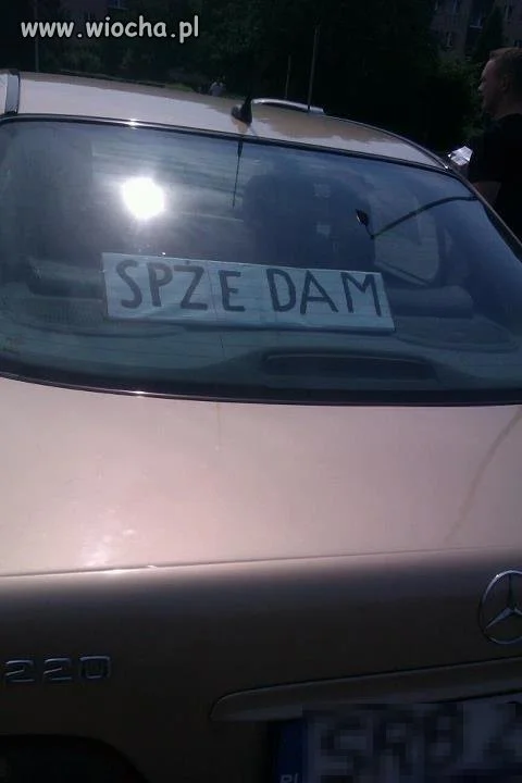 Mercem się jeździ pisać się nie umie...
