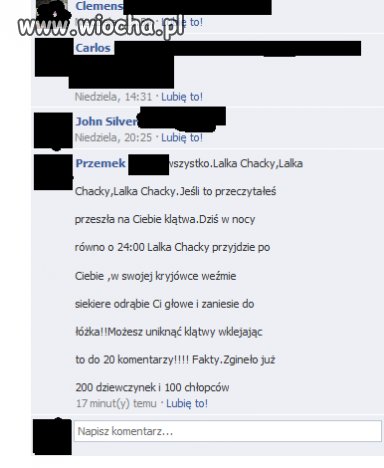 Wklejanie durnych łańcuszków