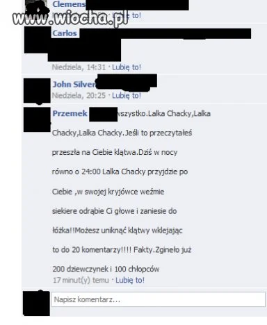 Wklejanie durnych łańcuszków