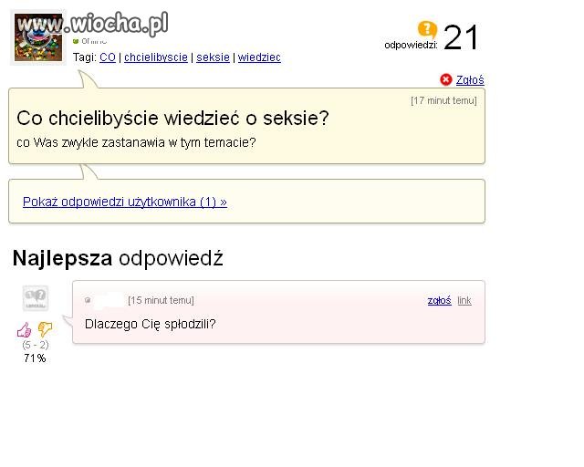 Co chcielibyście wiedzieć o seksie...