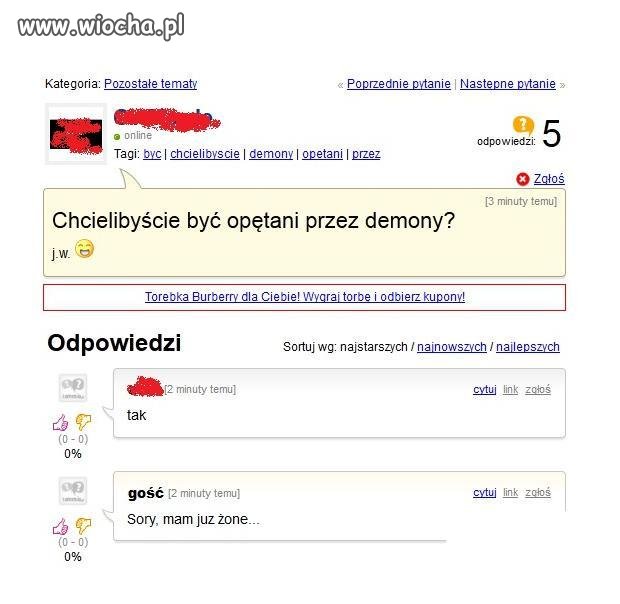 Chcielibyście być opętani przez demony??