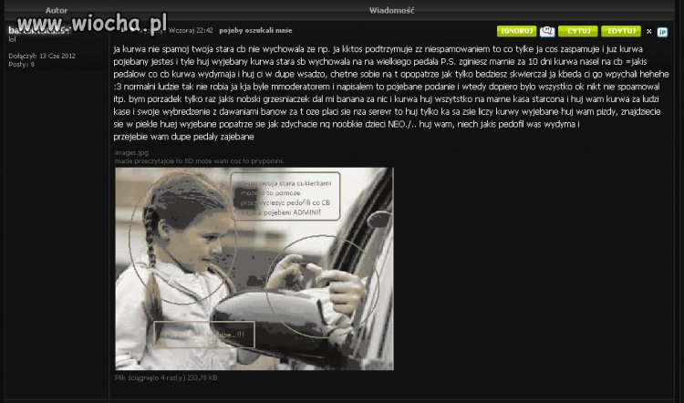 Pewien post użytkownika na forum Minecraft'a
