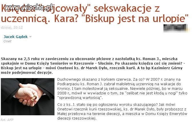 A co porabia nasz ksiądz pedofil???
